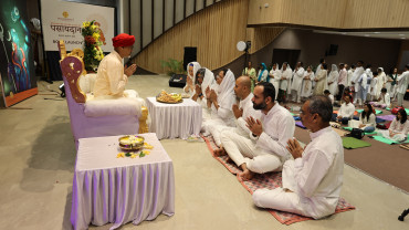 bodhopaay event ceremony at bodhmarga foundation spiritual festival of mahashivaratri with vibhushri